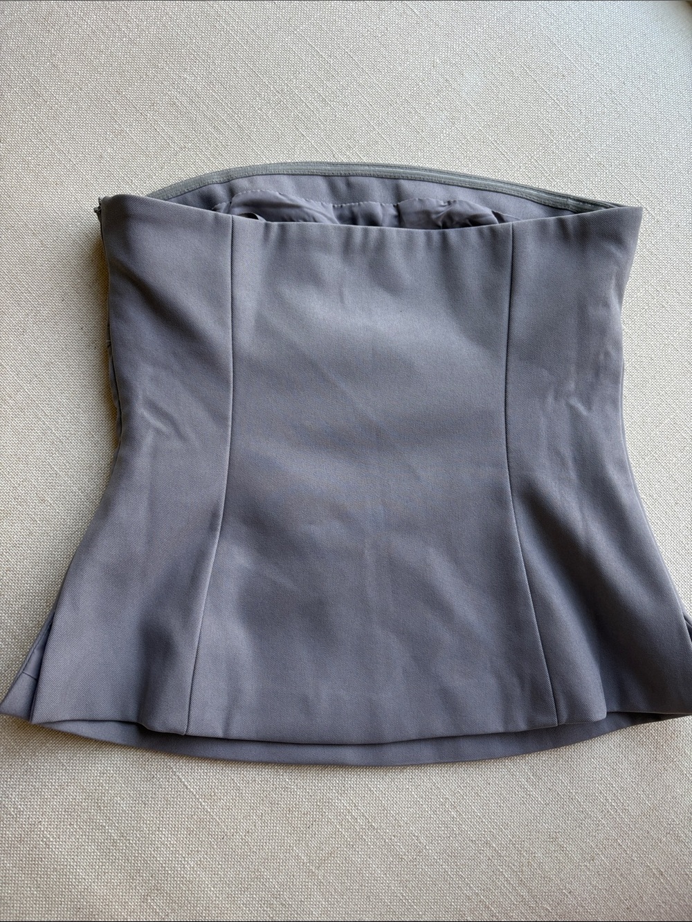 Princess Polly Strapless Gray Bustier Top - Picture 2 of 3